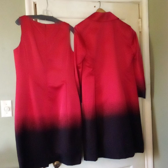 St. John midi dress & matching jacket, elegant, classic, gorgeous size 8 TTS - Picture 7 of 11